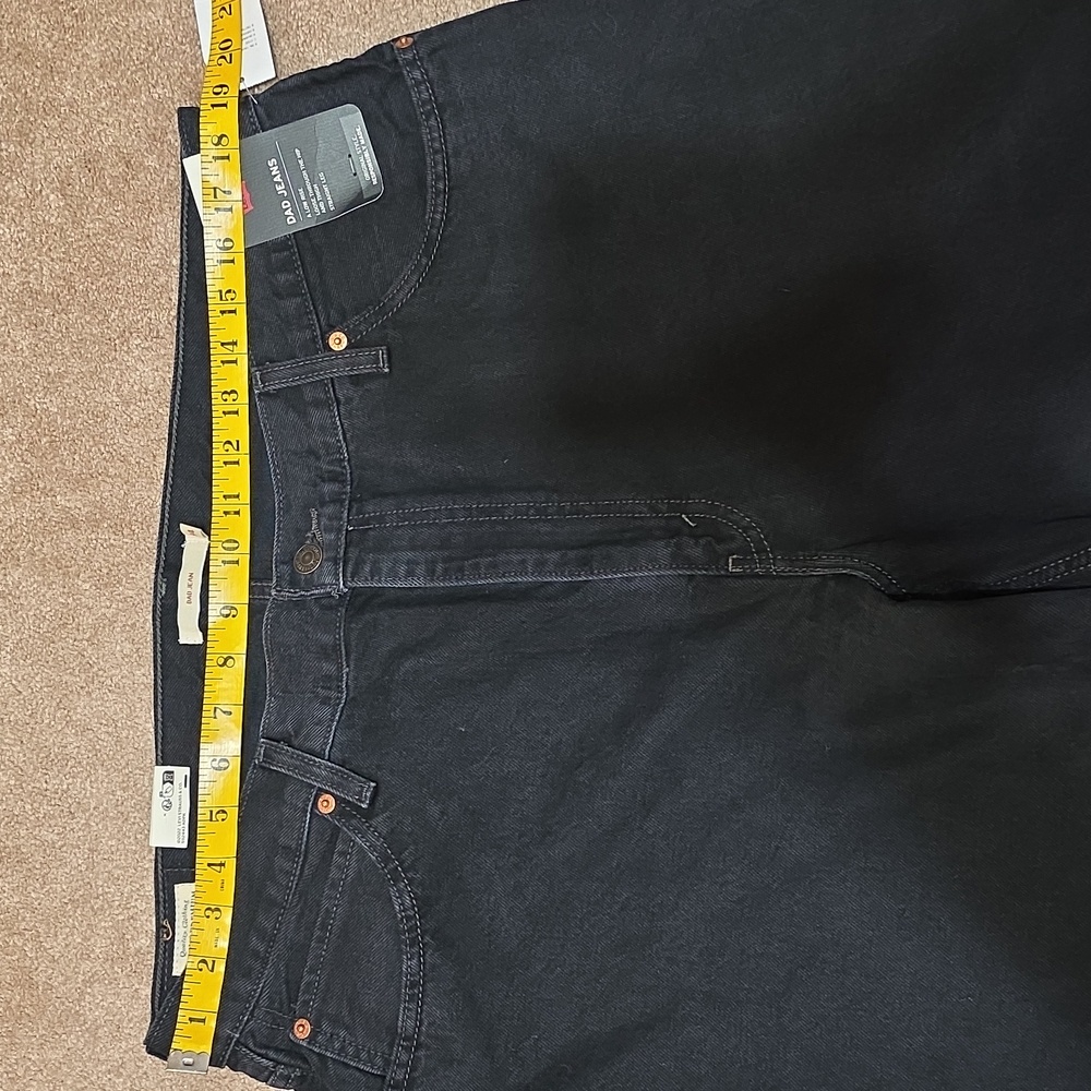 Women's Black Levi Dad Jeans - Picture 2 of 10